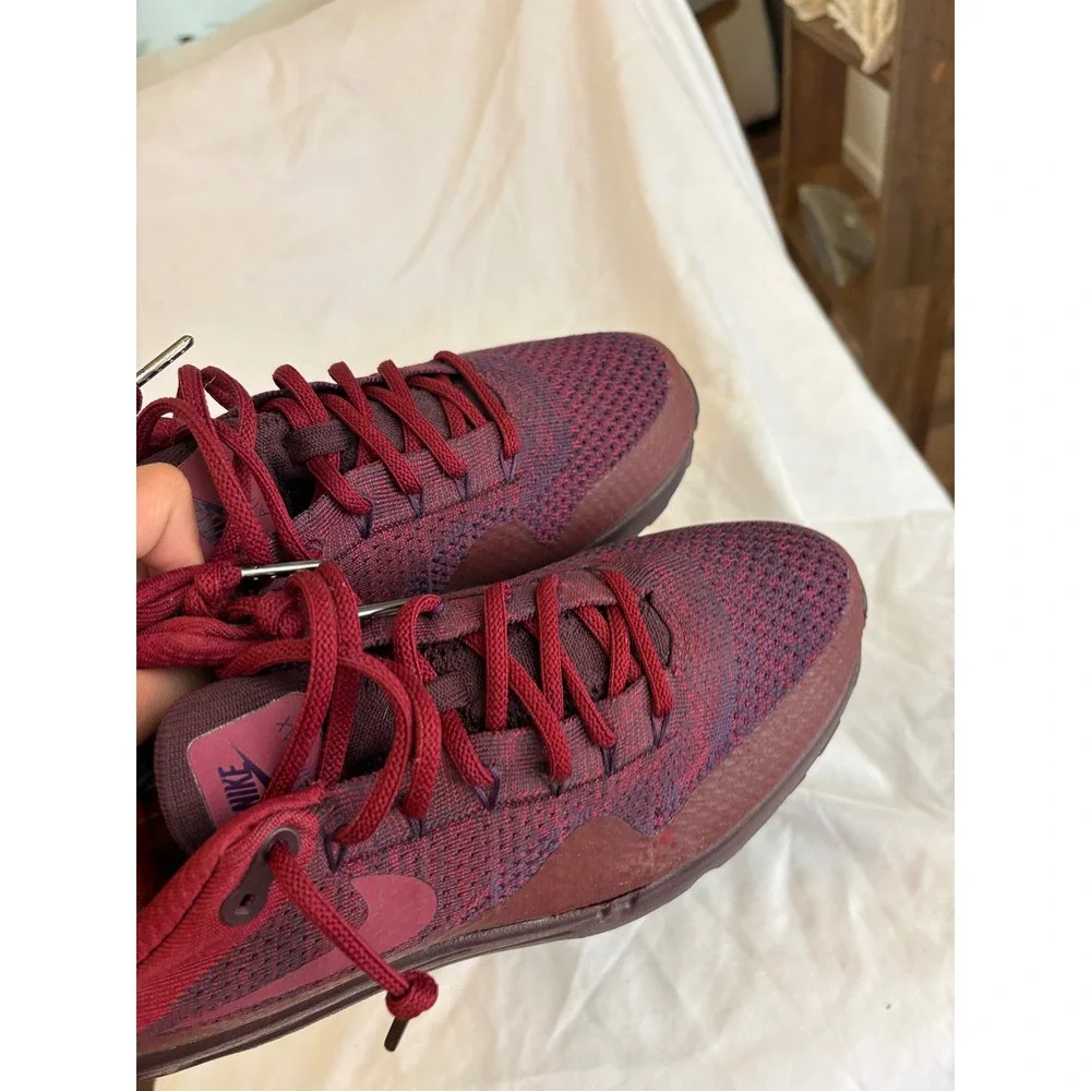 Nike Air Max 1 Ultra 2.0 Flyknit Mens 11 Burgundy Bordeaux 855950-500